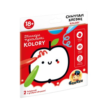 Dłuuugie rysowanki chwytam kredkę kolory 18m + czuczu