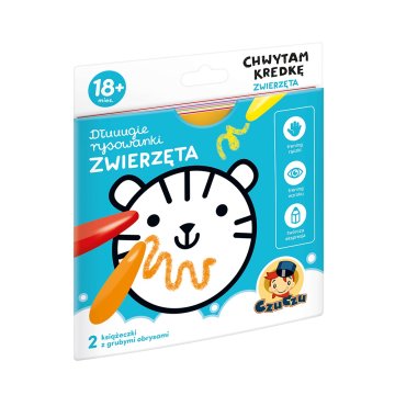 Dłuuugie rysowanki chwytam kredkę zwierzęta 18m + czuczu
