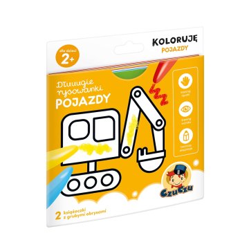 Dłuuugie rysowanki koloruję pojazdy 2 + czuczu