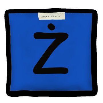 Woreczek gimnastyczny z literką Ż - szkolny Akson