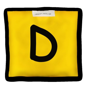 Woreczek gimnastyczny z literką D - szkolny Akson