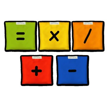 Woreczki gimnastyczne Akson ZESTAW ZNAKI MATEMATYCZNE