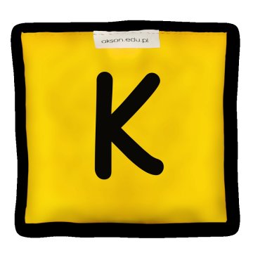 Woreczek gimnastyczny z literką K - szkolny Akson