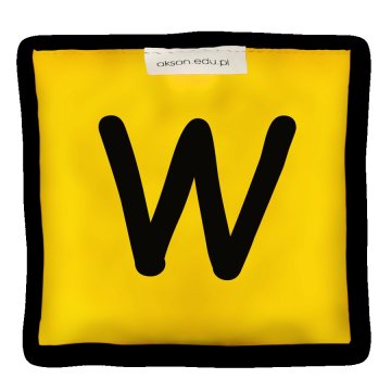 Woreczek gimnastyczny z literką W - szkolny Akson