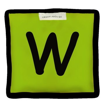 Woreczek gimnastyczny z literką W - szkolny Akson