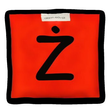 Woreczek gimnastyczny z literką Ż - szkolny Akson