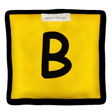 Woreczek gimnastyczny z literką B - szkolny Akson