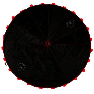 Spadochron Animacyjny Halloween 3m czerwone uchwyty