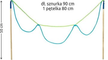 Kijki Sznurek do dużych baniek mydlanych 3-oczka ,,Chmurka’’ Słupskie Bańki Mydlane