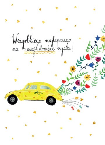 Karnet ślub auto